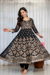 Load image into Gallery viewer, Black Embroidered Sequins Heavy Zari Work Suit Set ClothsVilla