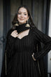 Load image into Gallery viewer, Black Embroidered Top Sharara Set ClothsVilla
