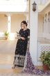 Load image into Gallery viewer, Black Exquisite Premium Designer Faux Georgette Gown with Embroidered Zari Sequins and Tabby Silk Dupatta ClothsVilla