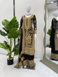 Load image into Gallery viewer, Black Faux Georgette Chinestitch Palazzo Set with Dupatta ClothsVilla