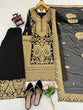 Load image into Gallery viewer, Black Faux Georgette Chinestitch Palazzo Set with Dupatta ClothsVilla
