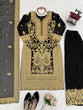 Load image into Gallery viewer, Black Faux Georgette Chinestitch Palazzo Set with Dupatta ClothsVilla