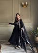Load image into Gallery viewer, Black Georgette Anarkali Gown with Koti ClothsVilla