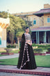 Load image into Gallery viewer, Black Georgette Embroidered Lehenga ClothsVilla