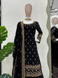 Load image into Gallery viewer, Black Glamorous Faux Georgette Plazo Set with Dupatta Clothsvilla