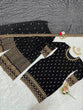 Load image into Gallery viewer, Black Glamorous Faux Georgette Plazo Set with Dupatta Clothsvilla
