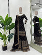 Load image into Gallery viewer, Black Glamorous Faux Georgette Plazo Set with Dupatta Clothsvilla