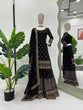Load image into Gallery viewer, Black Glamorous Faux Georgette Plazo Set with Dupatta Clothsvilla