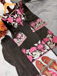 Load image into Gallery viewer, Black Glass Satin Farshi Palazzo Set ClothsVilla