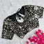 Black Golden Embroidered Velvet Blouse with Sequins ClothsVilla