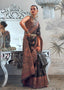 Black Graceful Silk Saree with Unstitched Blouse Piece Elegant Ethnic Wear ClothsVilla