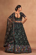 Load image into Gallery viewer, Black Heavy Georgette Embroidered Lehenga Choli Set with Sequins &amp; Net Dupatta ClothsVilla