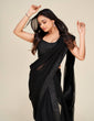 Load image into Gallery viewer, Black Hot Georgette Saree with Stunning Sequin Work ClothsVilla