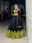 Black Lehenga Set with Gamthi Patchwork and Gota Patti ClothsVilla