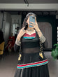 Load image into Gallery viewer, Black Lehenga with Sheer Tunic &amp; Cowrie Detailing ClothsVilla