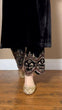 Load image into Gallery viewer, Black Luxurious Viscose Velvet Co-Ord Set with Sequin Threadwork &amp; Side Pockets ClothsVilla