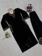 Load image into Gallery viewer, Black Luxurious Viscose Velvet Co-Ord Set with Sequin Threadwork &amp; Side Pockets ClothsVilla