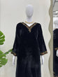 Load image into Gallery viewer, Black Luxurious Viscose Velvet Co-Ord Set with Sequin Threadwork &amp; Side Pockets ClothsVilla