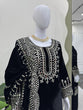 Load image into Gallery viewer, Black Luxurious Viscose Velvet Plazo Set with Embroidered Dupatta Clothsvilla