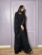 Load image into Gallery viewer, Black Midnight Elegance Georgette Suit ClothsVilla