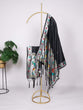 Load image into Gallery viewer, Vivid Tradition, Woven Beauty: The Black Pathani Dupatta ClothsVilla