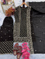 Black Premium Designer Party Wear Ready-Made Top, Plazzo & Dupatta Set ClothsVilla