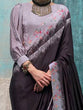 Load image into Gallery viewer, Black Printed Chanderi Crepe Saree with Unstitched Blouse ClothsVilla