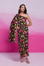 Black Printed Chinon Silk Kurta Set Ready To Wear Elegant Ensemble ClothsVilla