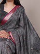 Load image into Gallery viewer, Black Printed Tussar Silk Saree ClothsVilla
