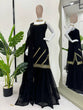 Load image into Gallery viewer, Black Rakhi Special Elegant Sharara Set ClothsVilla