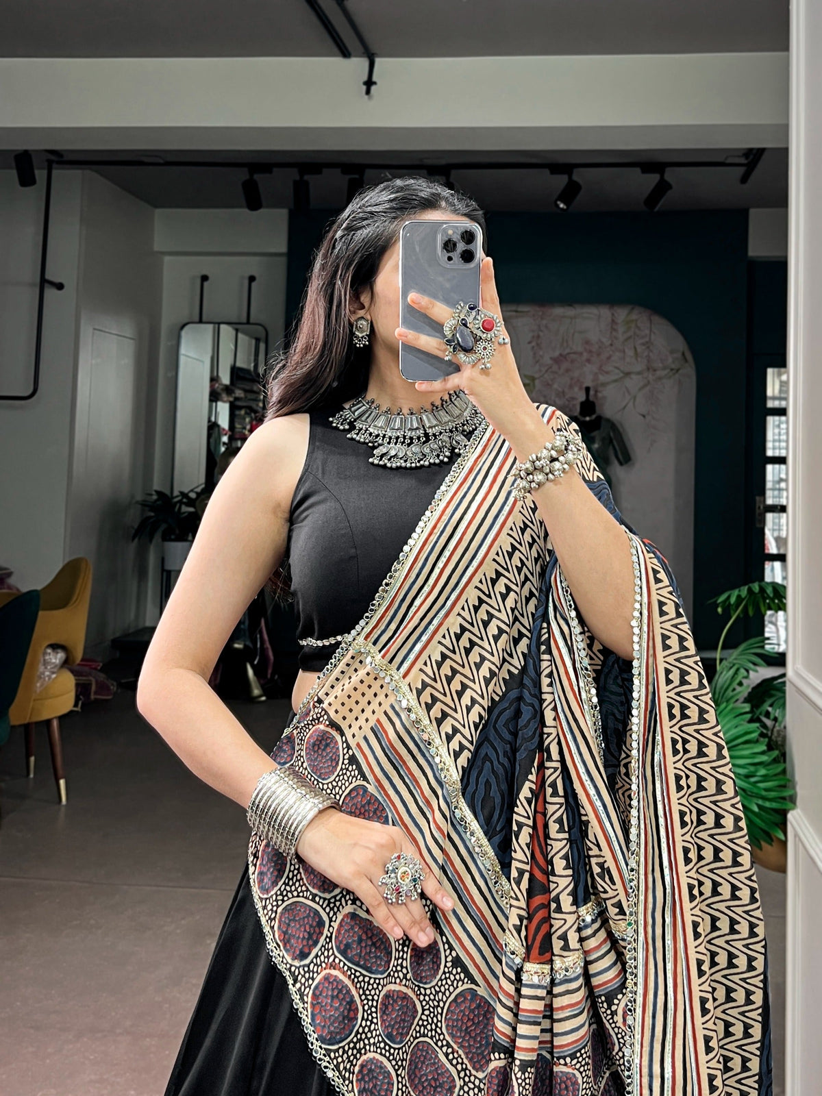 Black Rayon Lehenga Choli ClothsVilla