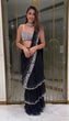 Load image into Gallery viewer, Black Ready-to-Wear Lehenga Saree – Elegant &amp; Stylish