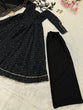 Load image into Gallery viewer, Black Ri8 Fashion Exclusive Flame Anarkali Gown Set with Dupatta and Palazzo Clothsvilla