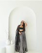 Load image into Gallery viewer, Black Stunning Georgette Lehenga Set – Effortless Elegance for Wedding Celebrations ClothsVilla