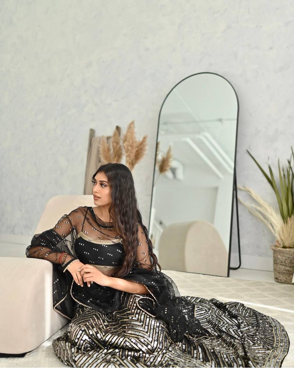 Black Stunning Georgette Lehenga Set – Effortless Elegance for Wedding Celebrations ClothsVilla