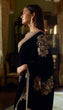 Load image into Gallery viewer, Black Stunning Velvet &amp; Net Saree with Sequins &amp; Dori Work — Slay the Saree Game ClothsVilla