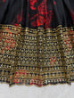 Load image into Gallery viewer, Black Tabby Organza Digital Print Lehenga Choli Set with Thread &amp; Sequin Work – With Dupatta ClothsVilla