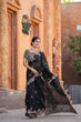 Load image into Gallery viewer, Black Timeless Elegance – Kasturi Silk Saree ClothsVilla