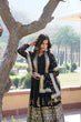 Load image into Gallery viewer, Elegant Black V-Neck Faux Blooming Gown with Sequined Embroidery and Dupatta ClothsVilla