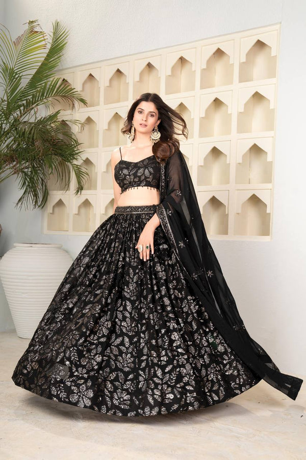 Blooming Sequin Work Lehenga Choli ClothsVilla