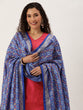 Load image into Gallery viewer, Blue Color Tusser Silk Patola Printed Dupatta ClothsVilla