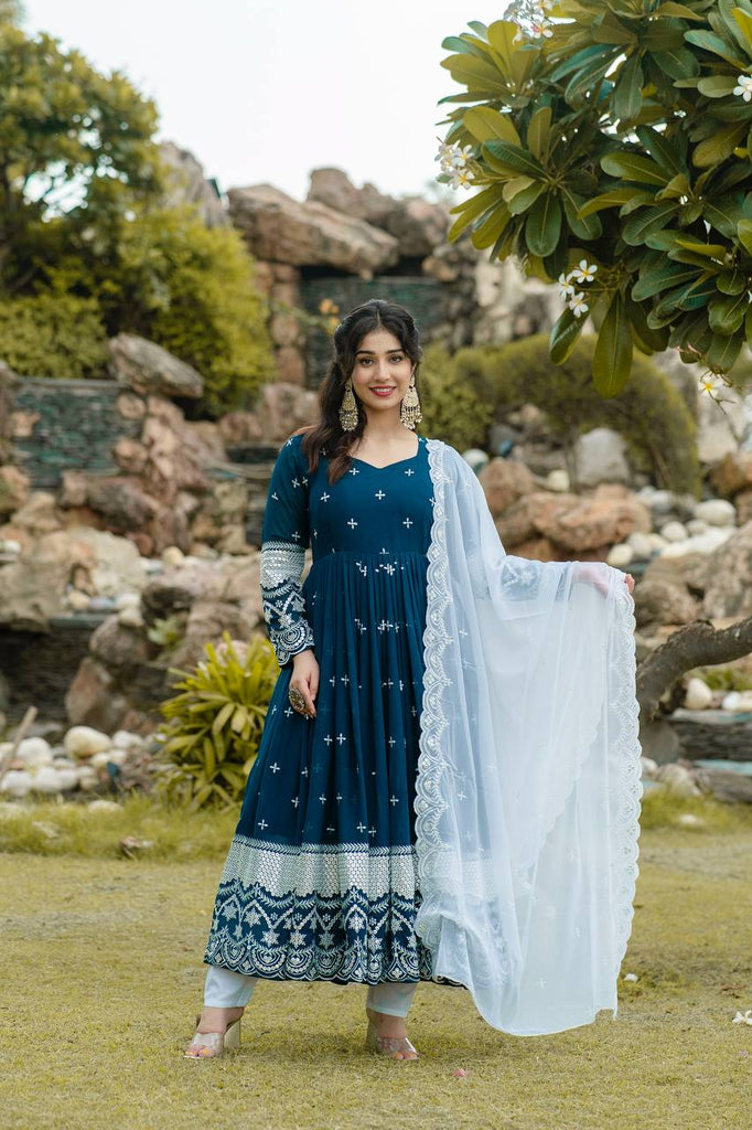 luxury anarkali dress Ramsha Pakistani Luxury Organza Anarkali Suit