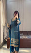 Load image into Gallery viewer, Blue Designer Party Wear Chinon Silk Set – Elegant Embroidery &amp; Tassel Detailing ClothsVilla