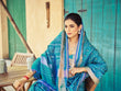Load image into Gallery viewer, Blue Elegant Cotton Blend Saree Daily Wear ClothsVilla