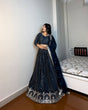 Load image into Gallery viewer, Blue Elegant Designer Lehenga-Choli Set with Embroidery &amp; Sequence Work ClothsVilla