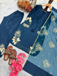 Load image into Gallery viewer, Blue Elegant Embroidered Crepe Palazzo Set with Dupatta ClothsVilla