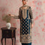 Blue Elegant Faux Georgette Thread & Sequin Embroidered Suit Set ClothsVilla