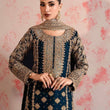 Load image into Gallery viewer, Blue Elegant Faux Georgette Thread &amp; Sequin Embroidered Suit Set ClothsVilla
