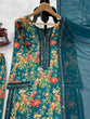 Load image into Gallery viewer, Blue Elegant French Silk Ensemble ClothsVilla