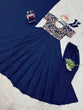 Load image into Gallery viewer, Blue Elegant Heavy Natural Crepe Gown with Intricate Coding Dori &amp; Sequin Work ClothsVilla